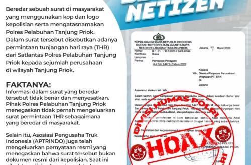 Klarifikasi Kapolres Tanjung Priok tentang THR perusahaan
