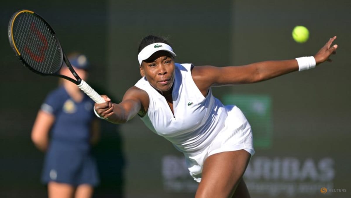 Venus Williams bermain di turnamen Indian Wells 2023